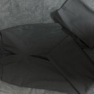 Calvin Klein Charcoal Pinstripe Trousers For Women